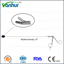 Instrumentos de endoscopia transforaminal lombar Pinça de núcleo de 15 °